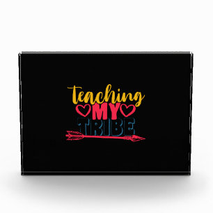 Gifts Teacher Teaching My Tribe Photo Block