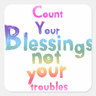 Gifts to lift your spirits and brighten your day square sticker