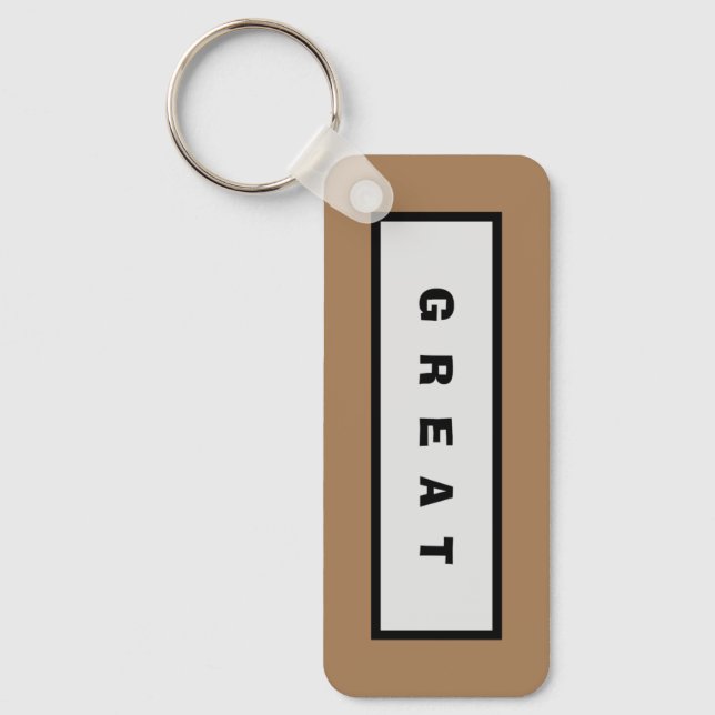 Gifts: Under 75$ Attractive Authority® GREAT Key Ring (Front)