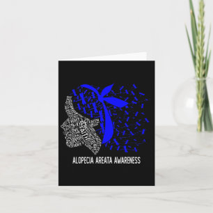 Gifts We Wear Blue For Alopecia Areata Awareness Card