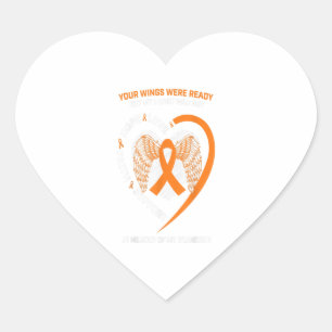 Gifts Women Men In Memory Of My Grandson Leukemia Heart Sticker