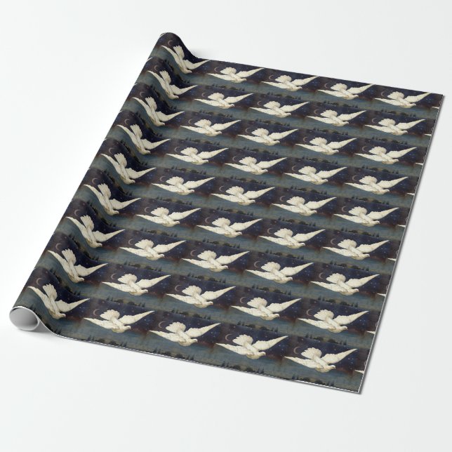 Giftwrap:  Dove at Night Wrapping Paper (Unrolled)
