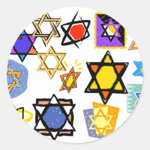 GIFTWRAPPING HANUKKAH STICKERS SHEETS OF 20 OR 6