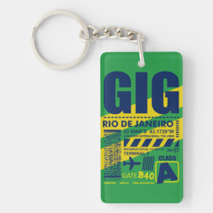 GIG Rio de Janeiro Airport Key Ring