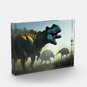 Giganotosaurus Dinosaurs Prowling, Photo Block