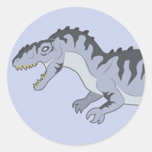 Giganotosaurus (Face) Classic Round Sticker