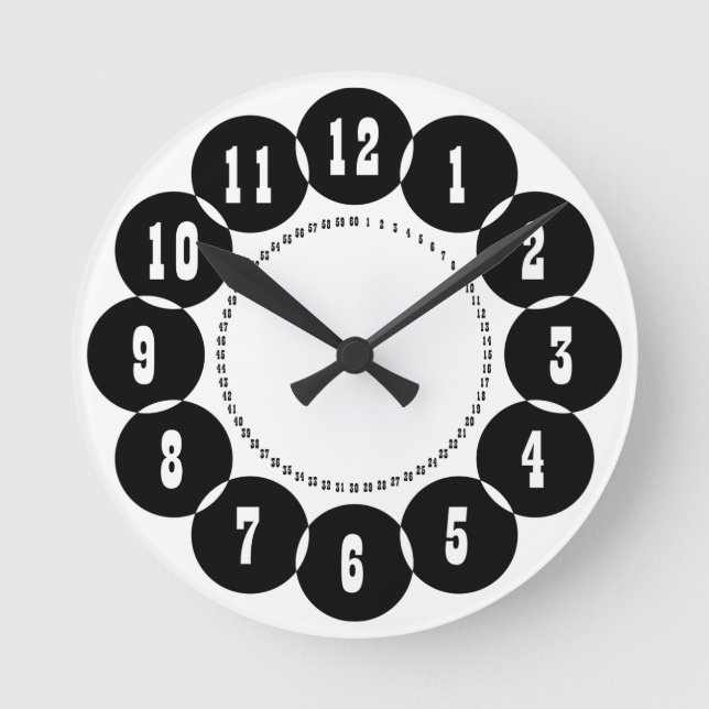 gigantesque circle numbers round clock (Front)