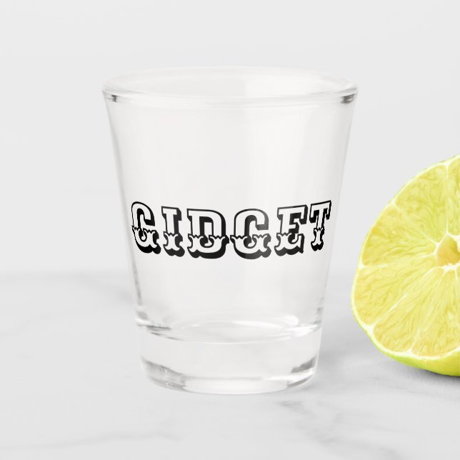 Gigdet Shot Glass (Front)