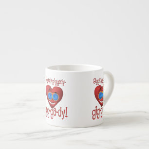 Giggedy Funny Valentine Espresso Cup