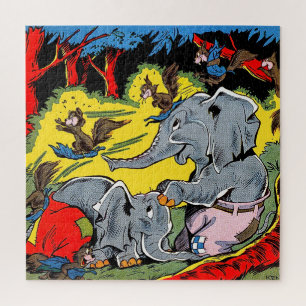 Giggle 11 Animal Elephant Vintage Comics Jigsaw Puzzle