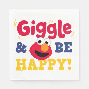 Giggle and Be Happy Elmo Napkin