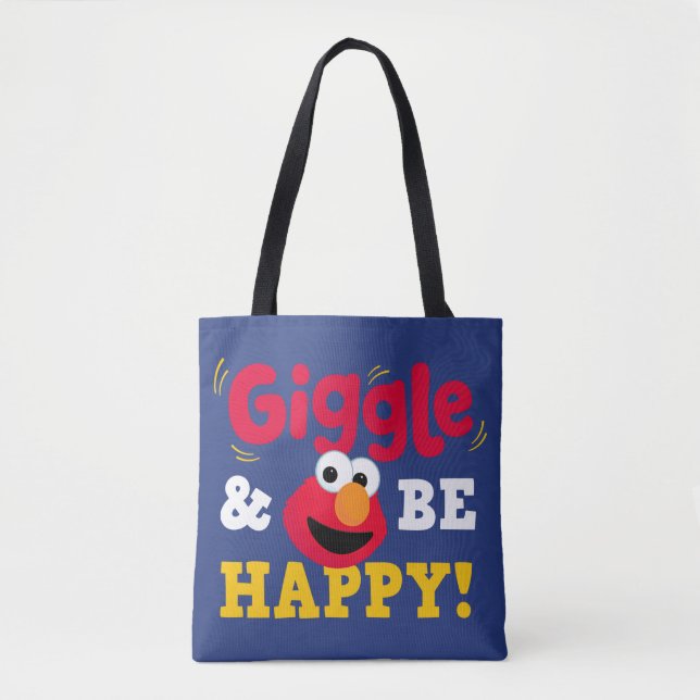 Giggle and Be Happy Elmo Tote Bag (Front)