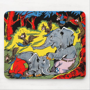 Giggle Animal Vintage Comics Mouse Pad