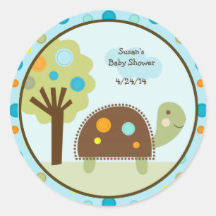 Giggle Gang Turtle/Tree/Stickers/Cupcake Toppers Classic Round Sticker