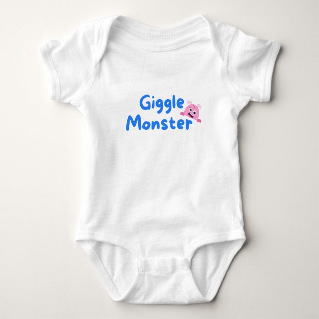 Giggle Monster Baby Bodysuit (Front)