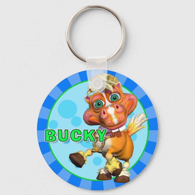 "GiggleBellies" Bucky the Horse Keychain (Front)