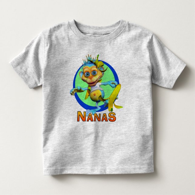 GiggleBellies Nanas the Monkey Toddler T-Shirt (Front)