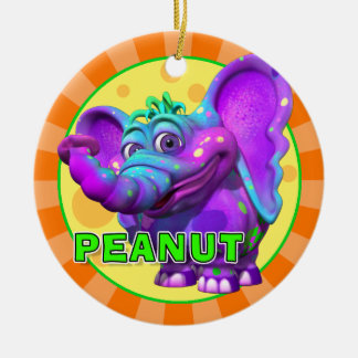 "GiggleBellies" Peanut the Elephant Ornament