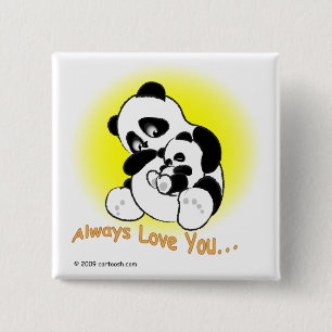 gigglePanda for Mother's Day 15 Cm Square Badge