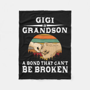 Gigi And Grandson A Bond That Can't Be Broken  Fleece Blanket