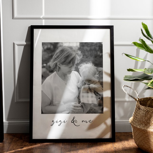 Gigi And Me Personalised Picture Gift For Grandma Poster (Creator Uploaded)