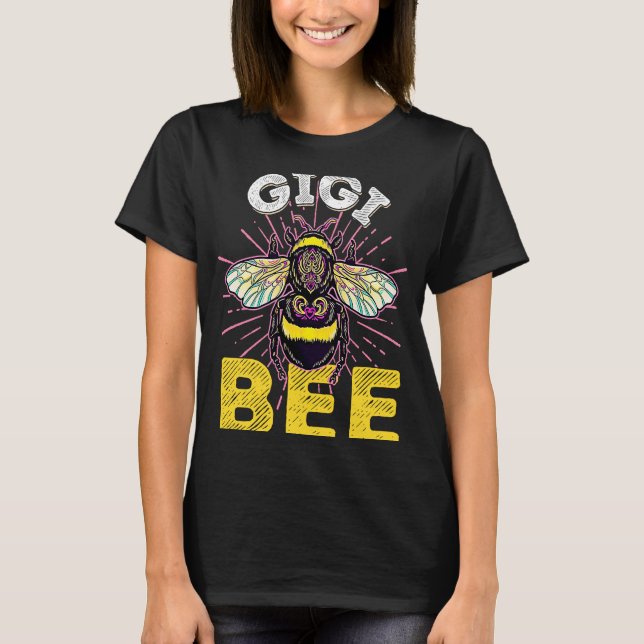 Gigi Bee Family Matching Cute Gigi Of The Bee T-Shirt (Front)