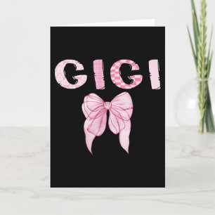Gigi Birthday Girl Matching Coquette Nk Bow Card