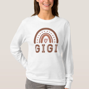 Gigi Boho Rainbow Cute Grandma Gifts T-Shirt
