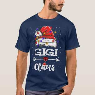 Gigi Claus Christmas Light Pajama Family Matching T-Shirt