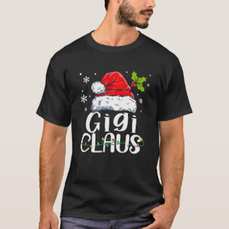 Gigi Claus Christmas Pajama Family Matching Xmas T-Shirt