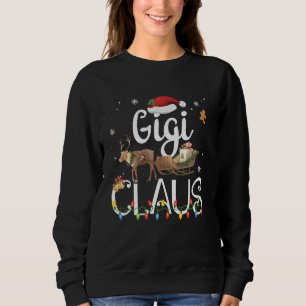 Gigi Claus Funny Grandma Santa Pyjamas Christmas G Sweatshirt