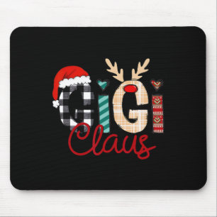 Gigi Claus Reindeer Christmas  Mouse Pad
