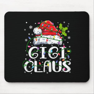Gigi Claus Shirt Christmas Lights Pajama Family Ma Mouse Pad