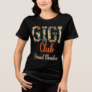 Gigi Club Proud Member Tropical Floral Tri-Blend Shirt