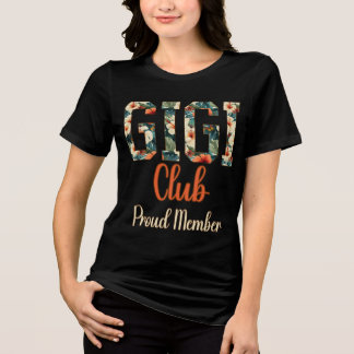 Gigi Club Proud Member Tropical Floral Tri-Blend Shirt