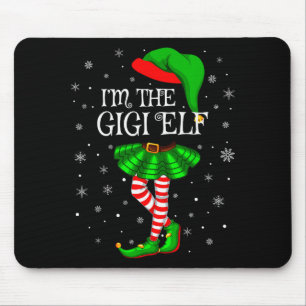 Gigi Elf Christmas Matching Family Women Girls Elf Mouse Pad