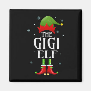 Gigi Elf Xmas Matching Family Group Christmas Part Magnet