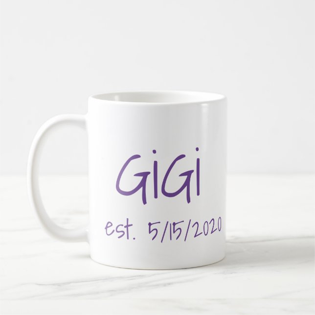 Gigi Established Date Coffee Mug (Left)