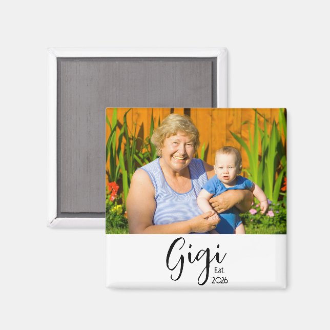 Gigi Established Photo Gift Magnet (Front/Back)