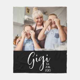 Gigi Established Photo Gift Magnet Fleece Blanket
