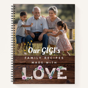 Gigi Family Recipes - Add Photo and Text Notebook