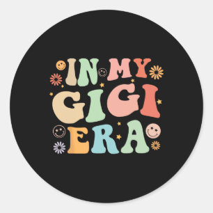 Gigi For Grandma Grandmother Announcement Mothers  Classic Round Sticker