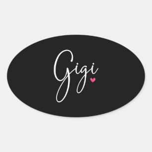 Gigi Gift Women Grandma Christmas Gifts Grandkids Oval Sticker