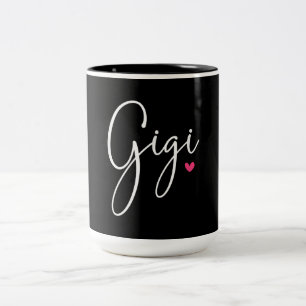 Gigi Gift Women Grandma Christmas Gifts Grandkids Two-Tone Coffee Mug