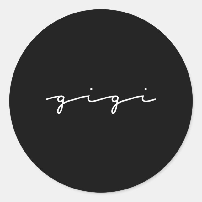 Gigi Grandma For Mother'S Day Grandparents' Classic Round Sticker (Front)