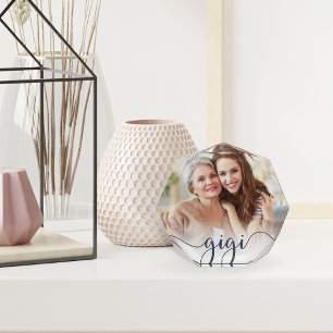Gigi Grandma Script Overlay Photo Block