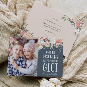 Gigi Grandmother Mother's Day Flat Photo Card