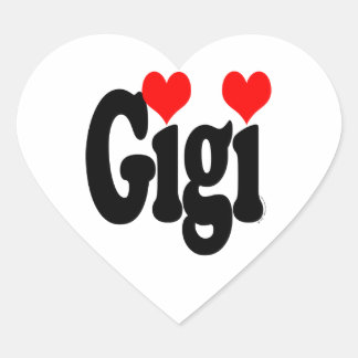 Gigi heart stickers