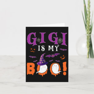 Gigi Is My Boo Two Halloween Witch Boo Ghosts Fami Card