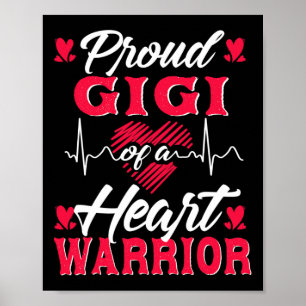 Gigi Of A Heart Warrior Chd Awareness Poster
